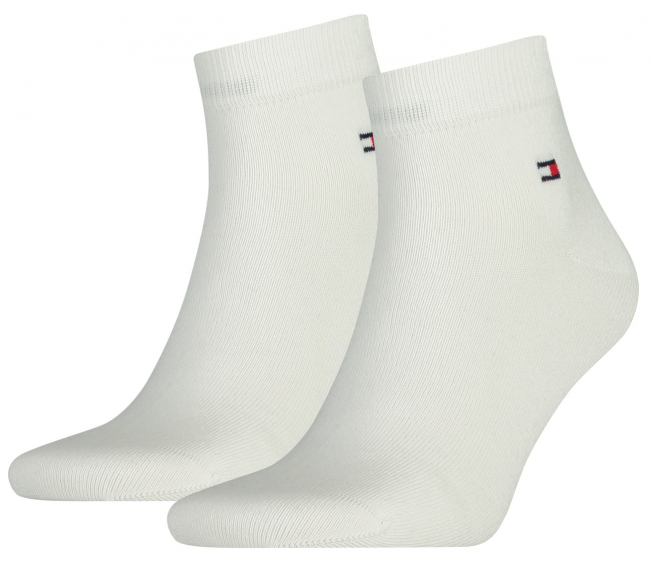 2 Paar Tommy Hilfiger - UNI Basic Quarter - Weiss